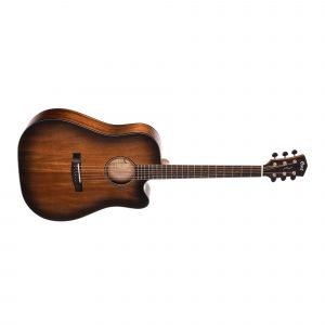CORT Core-DC Mahogany Acoustic Electric Guitar - Open Pore Black Burst (OPBB)