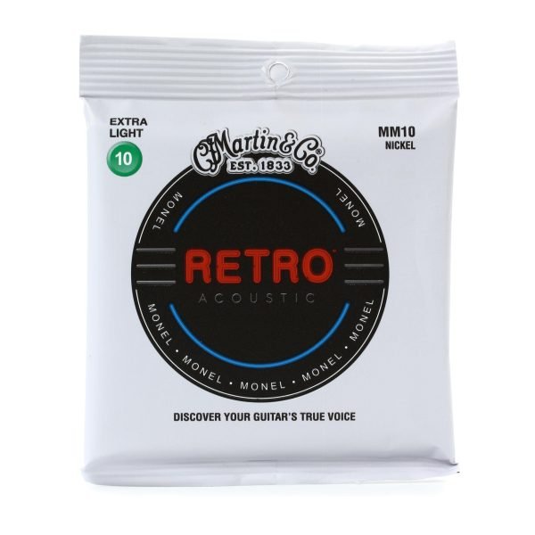 Martin Retro MM10 Nickel Alloy Acoustic Guitar Strings Extra Lt 10-47