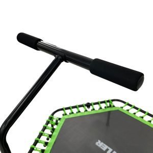 KETTLER HEXAGONAL COMMERCIAL GRADE AEROBIC TRAMPOLIN 48" WITH HANDLE - BLACK GREEN - Image 3