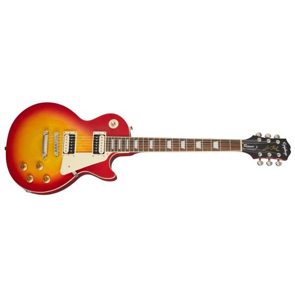 epiphone les paul worn cherry EPIPHONE Les Paul Classic Electric Guitar - Worn Cherry Sunburst