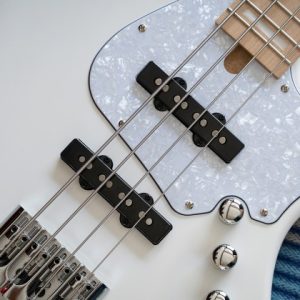 CORT Elrick NJS-4 Electric Bass - White - Image 8