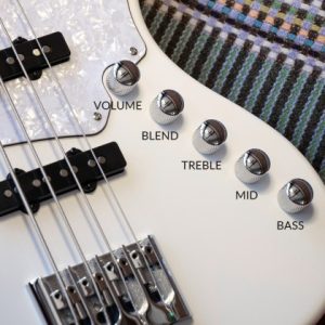 CORT Elrick NJS-4 Electric Bass - White - Image 7
