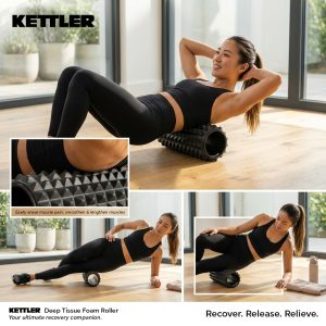 KETTLER Deep Tissue Foam Roller Black 142-100