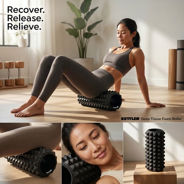 KETTLER Deep Tissue Foam Roller Black 142-100