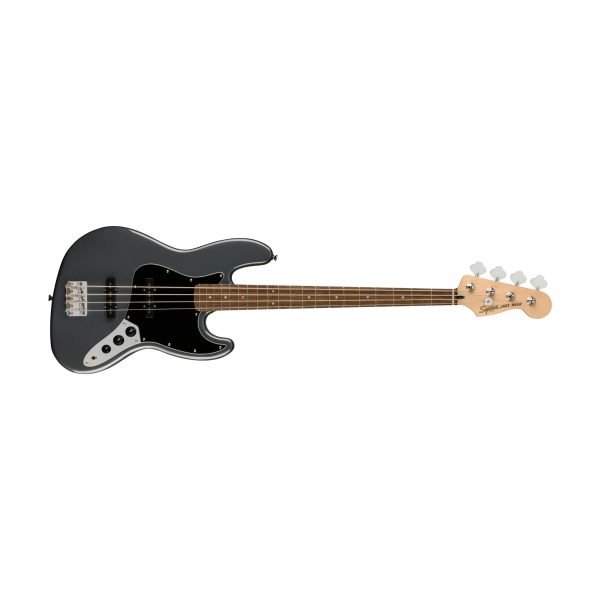 Squier Affinity Series Jazz Bass Guitar with Laurel FB - Charcoal Frost Metallic