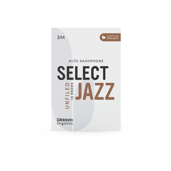RICO by D'Addario Organic Select Jazz Reed-2 Unfilled (isi 10)