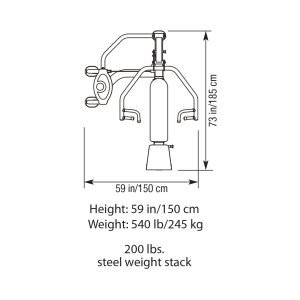 KETTLER Commercial Bench and Shoulder Press - Black 305-000