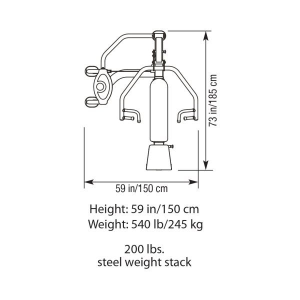 KETTLER Commercial Bench and Shoulder Press - Black 305-000