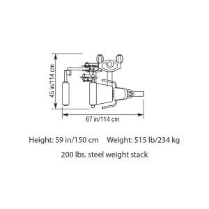 KETTLER Commercial Leg-Ext and Leg-Curl - Black 305-200