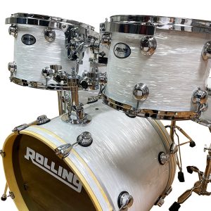 ROLLING Drumset JB-2226 5 Piece - White Oyster - Image 4