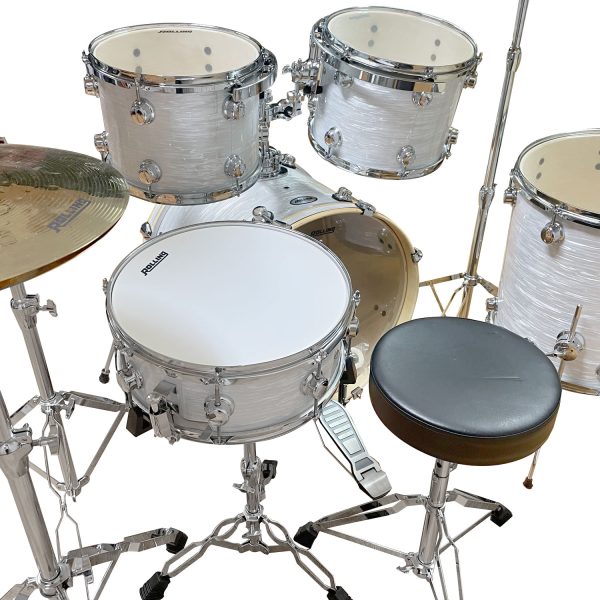 ROLLING Drumset JB-2226 5 Piece - White Oyster