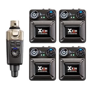 XVIVE U4R4 Four Pack - In-Ear Monitor Wireless System - Gray