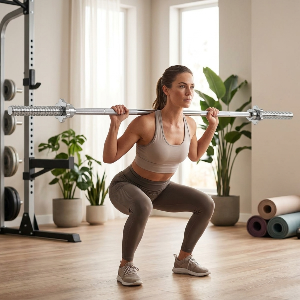 KETTLER SOLID THREADED BARBELL BAR 60 INCH - 30MM (822-000)