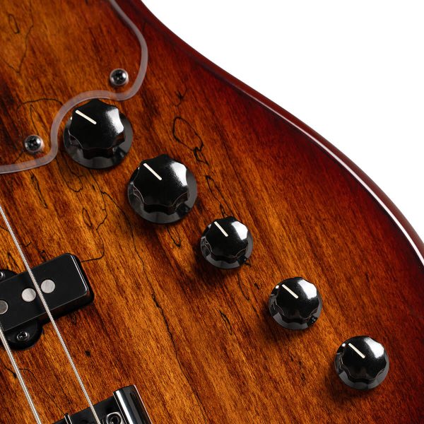 CORT GB Fusion 5 Electric Bass - Antique Brown Burst