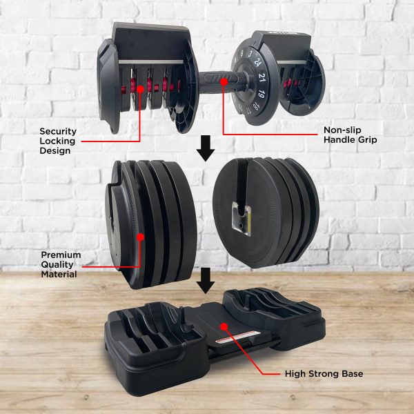 KETTLER Adjustable Dumbbell 24kg