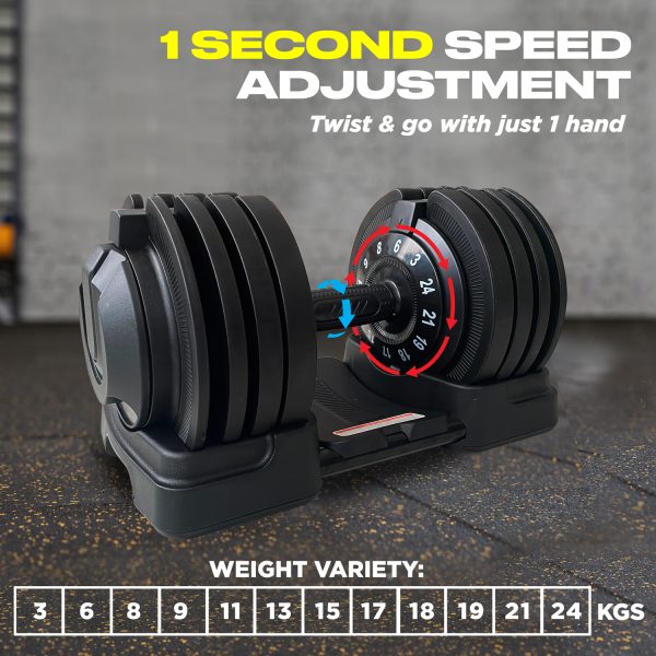 KETTLER Adjustable Dumbbell 24kg