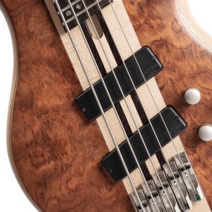 Cort A5 Beyond Electric Bass - Open Pore Bubinga Natural - Image 8
