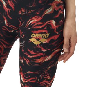 Arena INDOMITUS Aquaforce Storm Ladies Racing Half Spats AS5FRCS0L - Black Red - Image 5