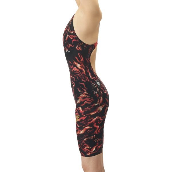 Arena INDOMITUS Aquaforce Storm Ladies Racing Half Spats AS5FRCS0L - Black Red