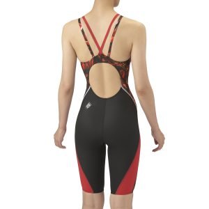 Arena INDOMITUS Aquaforce Xtreme Ladies Racing Half Spats AS5FRCS8LZ - Black Red - Image 3