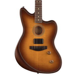 FENDER Acoustasonic Jazzmaster Electric Guitar - Honey Burst