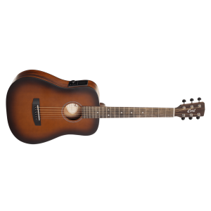 CORT Earth GO Acoustic Electric Guitar - Open Pore Brown Burst - Image 1