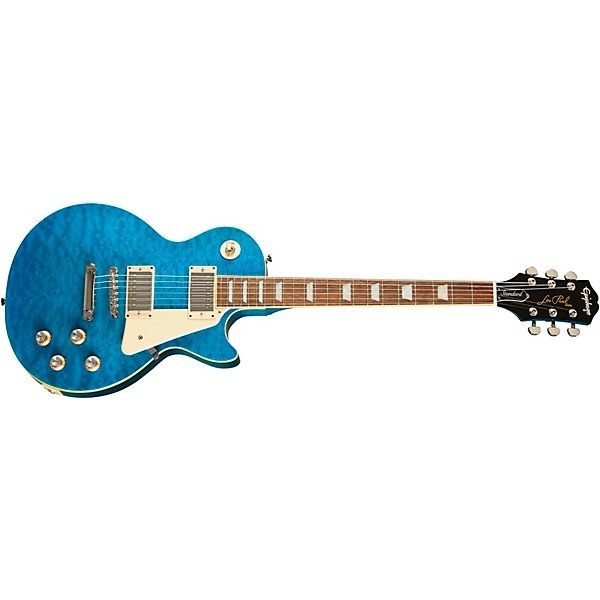 Epiphone Les Paul Standart 60's Electric Guitar - Quilt Translucent Blue