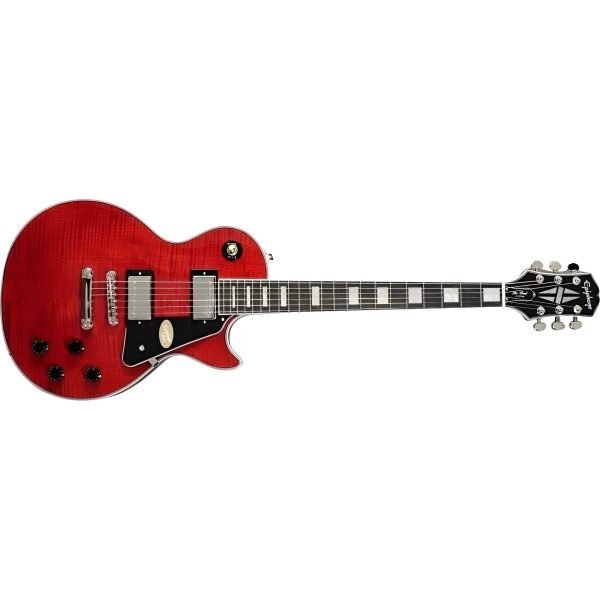 main_e96b9b66 EPIPHONE Les Paul Custom Figured Electric guitar - Transparent Red