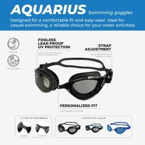 ARENA Aquarius Swim Goggles AS5FGGE3UZ - BKBK