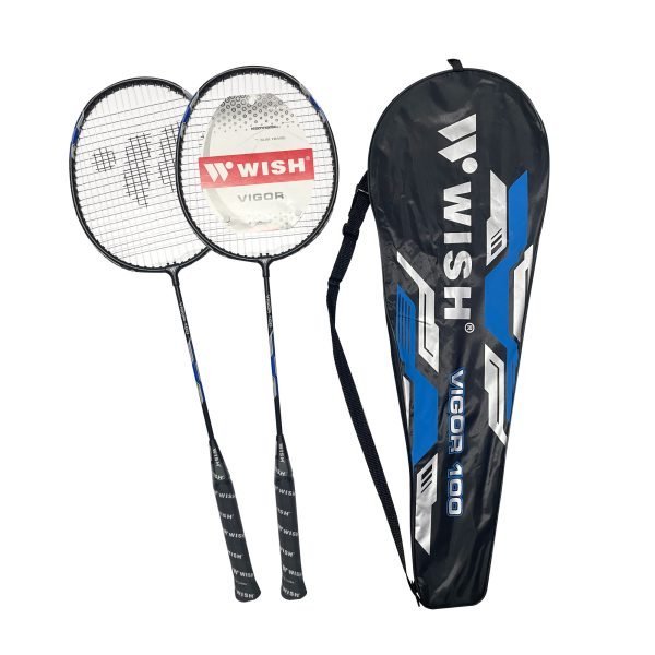 Wish Raket Badminton VIGOR 100 Black/Blue