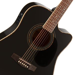 Cort Electric Acoustic Guitar AD880CE-BK - Image 3